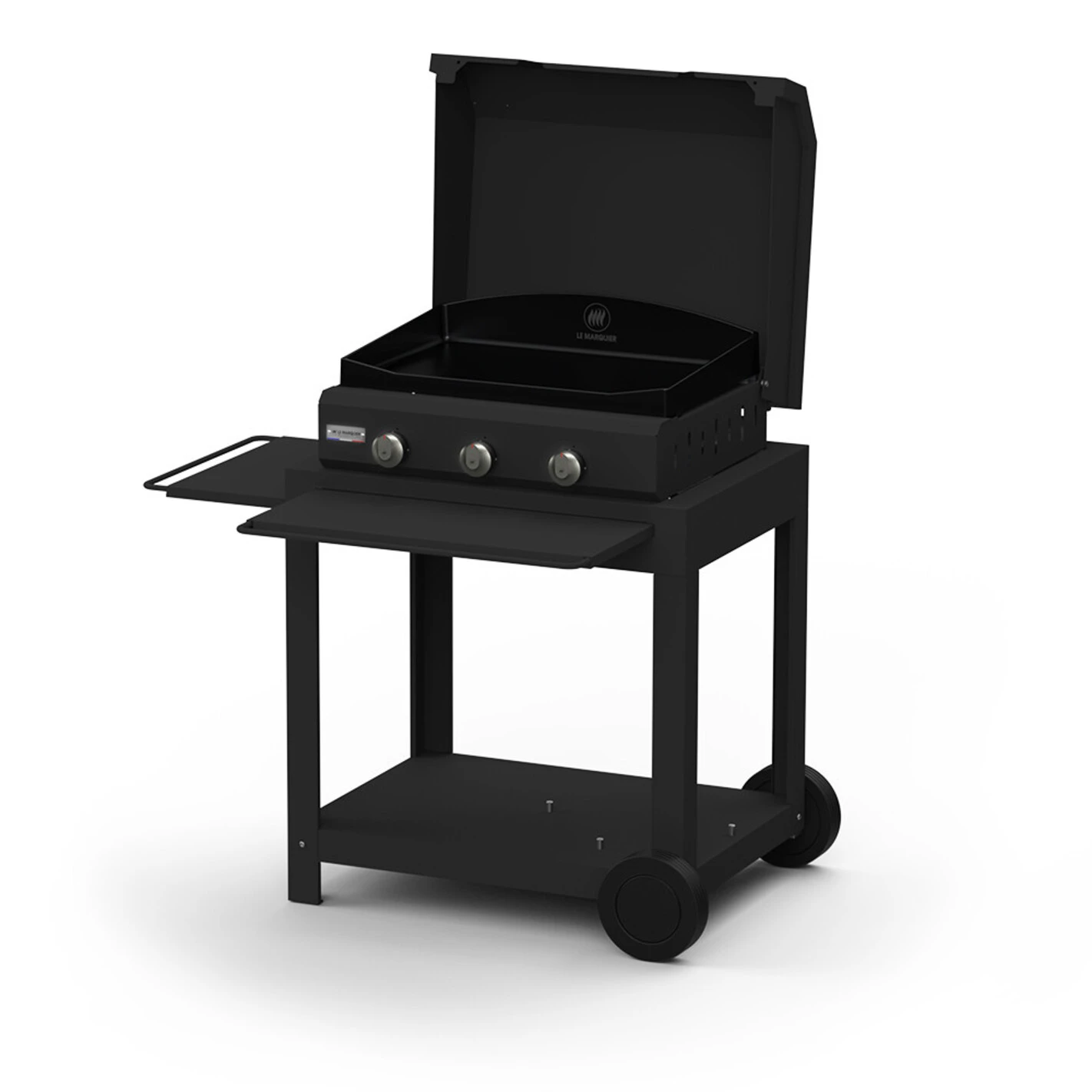 Combo Plancha Gaz Amalia 360 Black Edition (chariot + Capot) - Le Marquier 3 Combo Plancha Gaz Amalia 360 Black Edition (chariot + Capot) - Le Marquier
