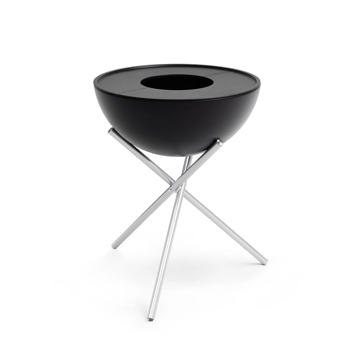 Brasero Rond En Acier émaillé Bowl + Trépied + Plancha - Höfats 3 Brasero Rond En Acier émaillé Bowl + Trépied + Plancha - Höfats