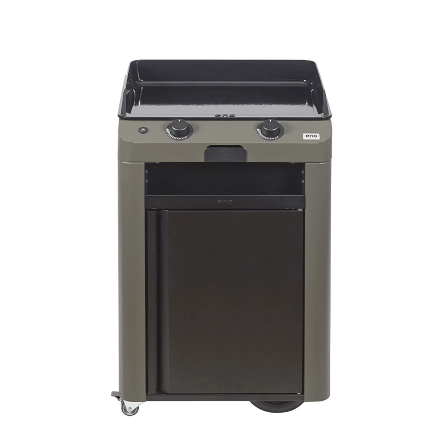 Combo Plancha Gaz Fusion 60 Gris Cargo 2 Brûleurs Avec Chariot - ENO 4 Combo Plancha Gaz Fusion 60 Gris Cargo 2 Brûleurs Avec Chariot - ENO – Image 2