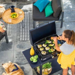 Combo Plancha Gaz Adela Bleu 260 Chariot + Capot - Le Marquier 8 Combo Plancha Gaz Adela Bleu 260 Chariot + Capot - Le Marquier -Barbecue Boutique combo plancha gaz adela bleu celeste 260 capot protection 3339380157637 2