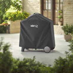 Housse Premium Q Séries 300/3000 Et 2000 Avec Chariot - Weber -Barbecue Boutique housse weber de luxe pour q300 0077924059254 3