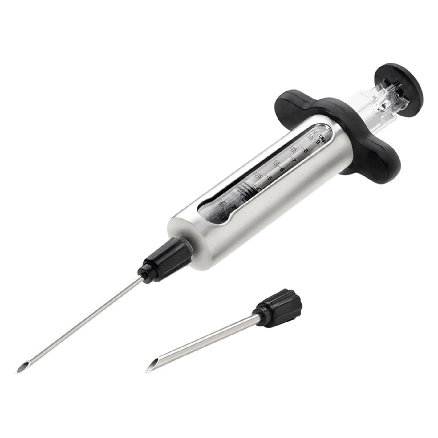 Seringue à Marinade Inox 2 Aiguilles + 2 Brosses - Napoleon 3 Seringue à Marinade Inox 2 Aiguilles + 2 Brosses - Napoleon