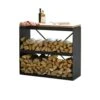 Meuble Dressoir Range-bois Noir - Ofyr -Barbecue Boutique ofyr dessoir range bois noir 7436933035018