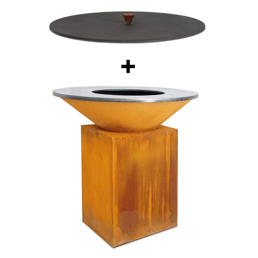 Pack Brasero Classic 100 Corten + Couvercle - OFYR 3 Pack Brasero Classic 100 Corten + Couvercle - OFYR