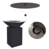 Pack Brasero Classic 100 Noir + Couvercle - OFYR -Barbecue Boutique pack brasero plancha classic 100 noir couvercle 2020000033677