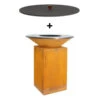 Pack Brasero Classic 85 Corten + Couvercle - OFYR 2 Pack Brasero Classic 85 Corten + Couvercle - OFYR -Barbecue Boutique pack brasero plancha classic 85 corten couvercle 2020000033615