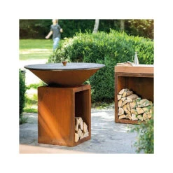 Pack Brasero Classic 85 Corten + Couvercle - OFYR 11 Pack Brasero Classic 85 Corten + Couvercle - OFYR -Barbecue Boutique pack brasero plancha classic 85 corten couvercle 2020000033615 4