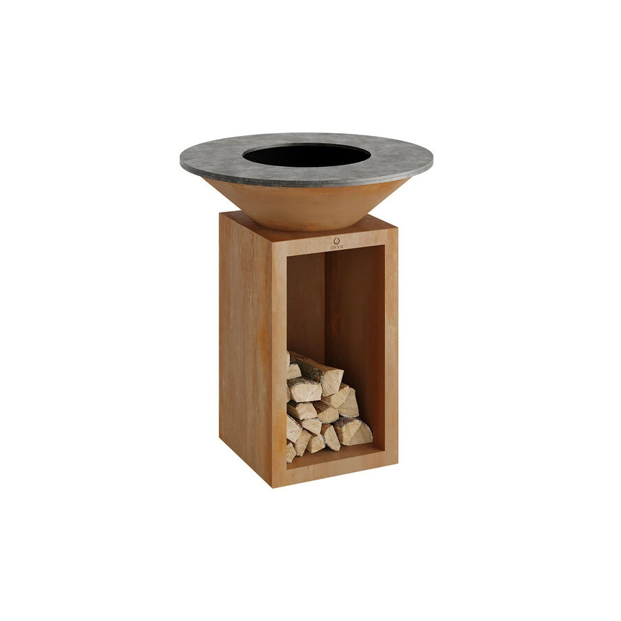 Pack Brasero Storage 85 Corten + Couvercle - OFYR 4 Pack Brasero Storage 85 Corten + Couvercle - OFYR – Image 2