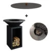 Pack Brasero Storage 85 Noir + Couvercle - OFYR -Barbecue Boutique pack brasero plancha storage 85 noir couvercle 2020000033714