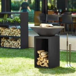 Pack Brasero Storage 85 Noir + Couvercle - OFYR -Barbecue Boutique pack brasero plancha storage 85 noir couvercle 2020000033714 2