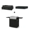 Pack Plancha Gaz Modern 60 Noir - Forge Adour 1 Pack Plancha Gaz Modern 60 Noir - Forge Adour -Barbecue Boutique pack modern 60 noir couvercle chariot 2020000034032