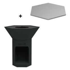 Pack Nestor Original Noir + Couvercle De Protection - Barbecook