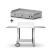 Pack Plancha Gaz Chef 80 Lisse + Chariot - Planet 1 Pack Plancha Gaz Chef 80 Lisse + Chariot - Planet -Barbecue Boutique pack plancha gaz chef 80 lisse chariot planet 2020000031956