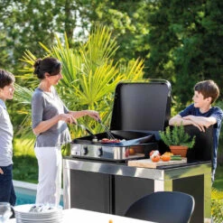 Plancha Enosign 65 Inox Et Noir Avec Capot - ENO* 18 Plancha Enosign 65 Inox Et Noir Avec Capot - ENO* -Barbecue Boutique plancha enosign 65 inox et noir capot 3224780041207 7