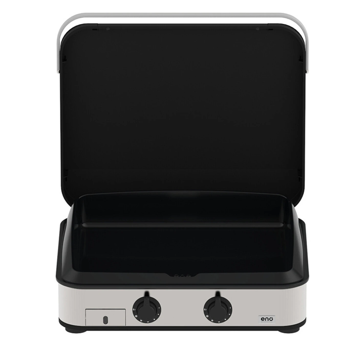 Plancha Enosign 65 Inox Et Noir Avec Capot - ENO* 3 Plancha Enosign 65 Inox Et Noir Avec Capot - ENO*