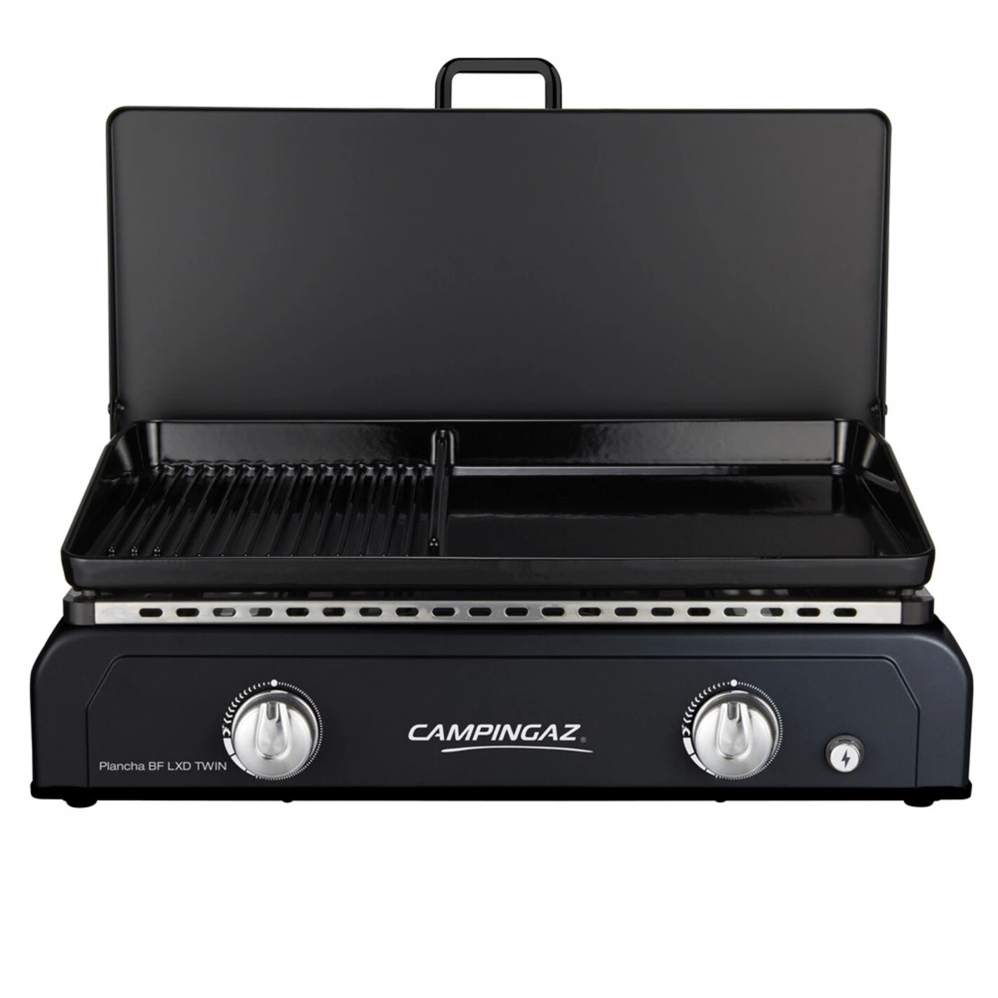 Plancha Gaz Blue Flame LXD Twin + Couvercle - Campingaz 3 Plancha Gaz Blue Flame LXD Twin + Couvercle - Campingaz