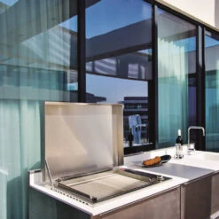 Plancha Gaz Encastrable Oasi 80 Mix Lisse Rainurée - Planet 11 Plancha Gaz Encastrable Oasi 80 Mix Lisse Rainurée - Planet -Barbecue Boutique plancha inox gaz oasi 80 mix rainuree lisse planet 8033945789084 4