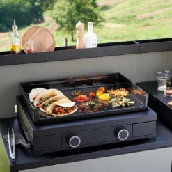 Plancha Gaz Modern 60 Acier Noir - Forge Adour 6 Plancha Gaz Modern 60 Acier Noir - Forge Adour -Barbecue Boutique plancha modern 60 acier noir 8436550202069 1