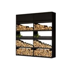 Etagère Range Bois Noir 200 - Ofyr