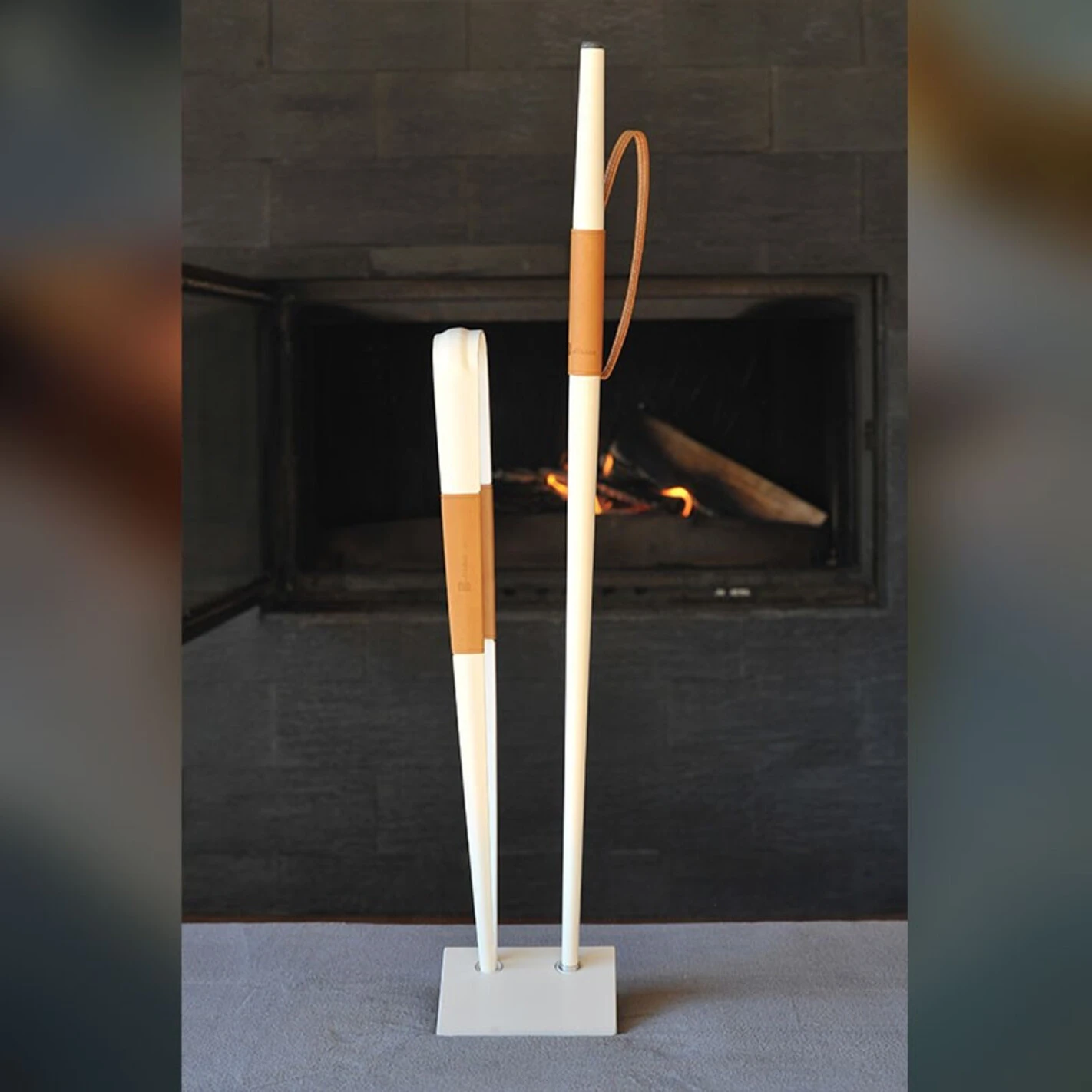 Set Bouffadou + Pince à Bûches Effilé Blanc - Buffadoo 4 Set Bouffadou + Pince à Bûches Effilé Blanc - Buffadoo – Image 2