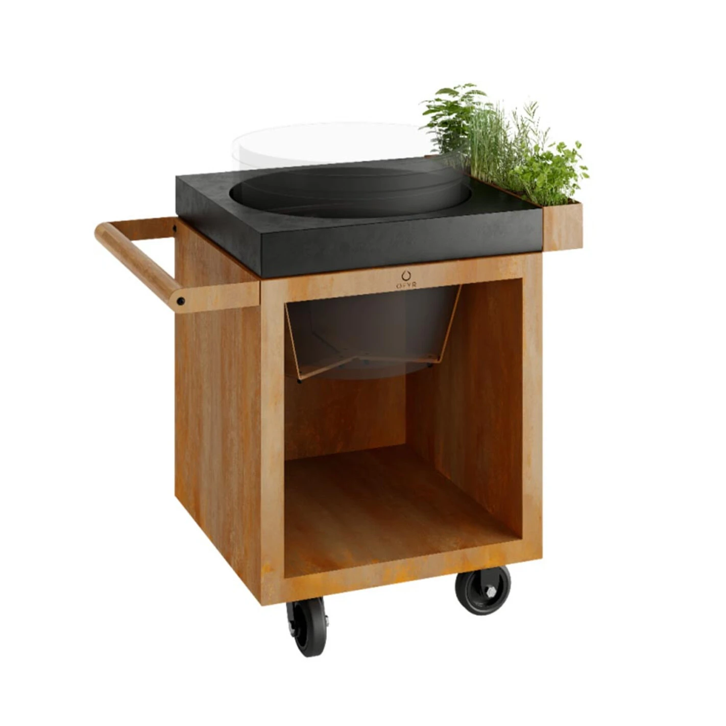 Table Corten Pro 65 Béton Kamado The Bastard - Ofyr 3 Table Corten Pro 65 Béton Kamado The Bastard - Ofyr