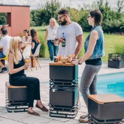 Tablette Pour Brasero Cube En Bambou - Höfats 17 Tablette Pour Brasero Cube En Bambou - Höfats -Barbecue Boutique tablette bambou cube hofats 4260447330146 7